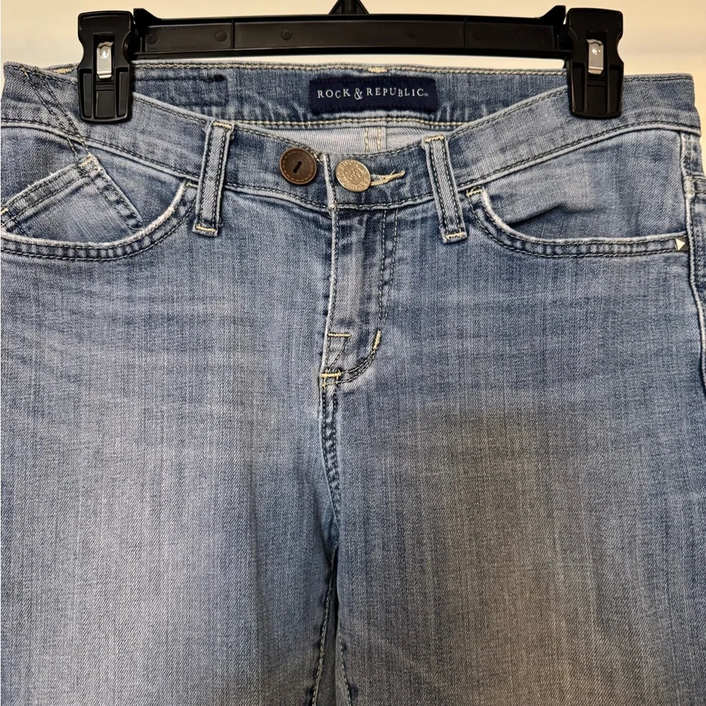 Rock & Republic Jeans Straight Leg Size 8 Womens‎ Pants Y2K Denim 26” Inseam